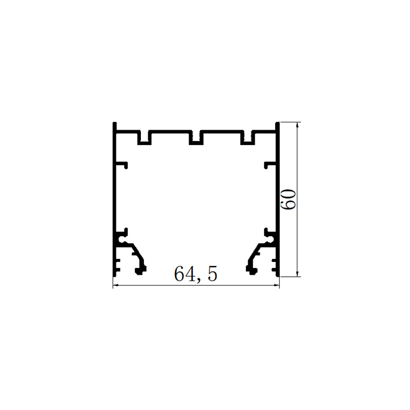 商超吊线灯线条灯铝材外壳铝槽6560