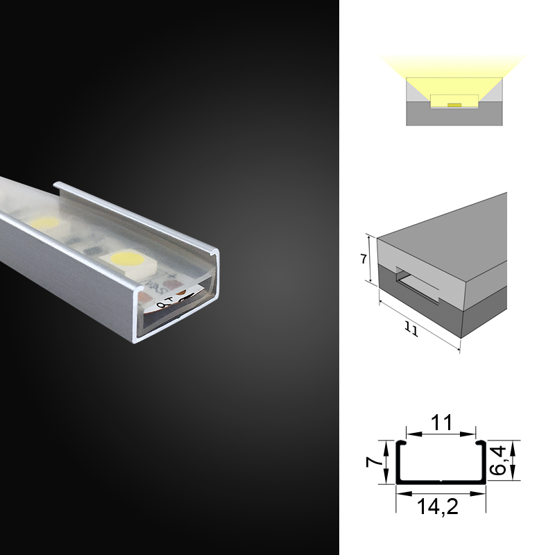 LED柔性霓虹灯带固定卡扣卡子卡座10宽套管灯带卡槽铝槽
